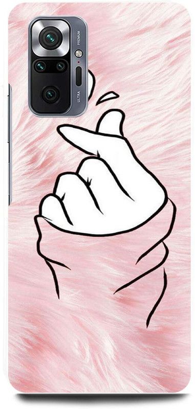 FRONK Back Cover for REDMI Note 10 Pro, GIRL, HEART, PINK, HAND, TE AMO EN COREANO  (Multicolor, Hard Case, Pack of: 1)