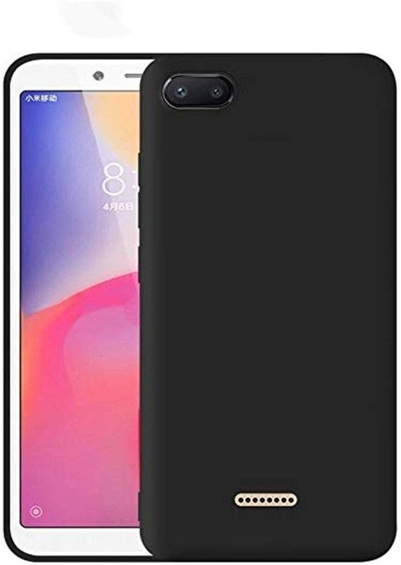 REALKING Back Cover for Redmi 6A Camera Protection High Quality Back Cover  (Black, Grip Case, Silicon, Pack of: 1)