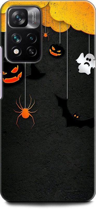 KEYCENT Back Cover for Xiaomi 11i 5G HELLOWEEN HOUSE, MOON, PUMPKIN, HAUNTED, DARK  (Multicolor, Shock Proof, Pack of: 1)
