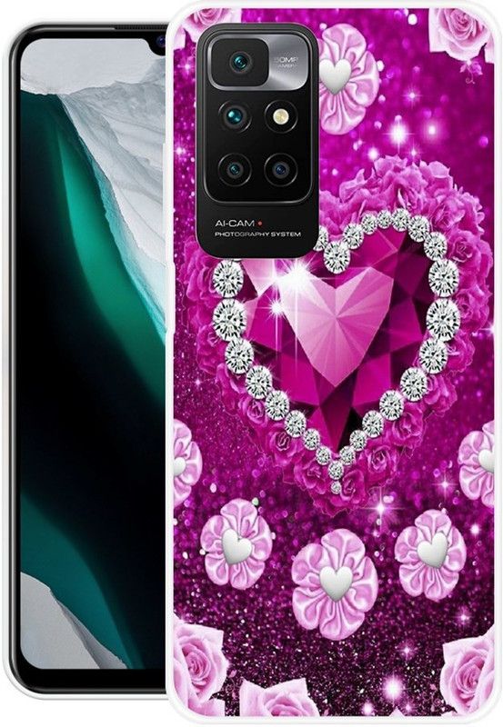 PINKZAP Back Cover for Mi Redmi 10 Prime  (Pink, Grip Case, Silicon, Pack of: 1)