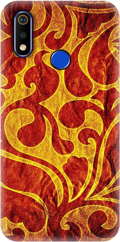 Smutty Back Cover for Realme 3, RMX1825, RMX1821 - Fire Print  (Multicolor, Hard Case, Pack of: 1)