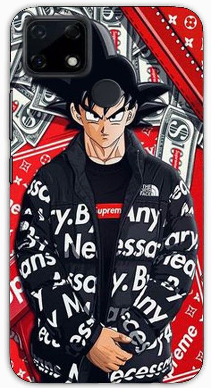 itrusto Back Cover for Realme Narzo 30A Dragon Ball Z Goku PRINTED Back Cover  (Multicolor, Pack of: 1)