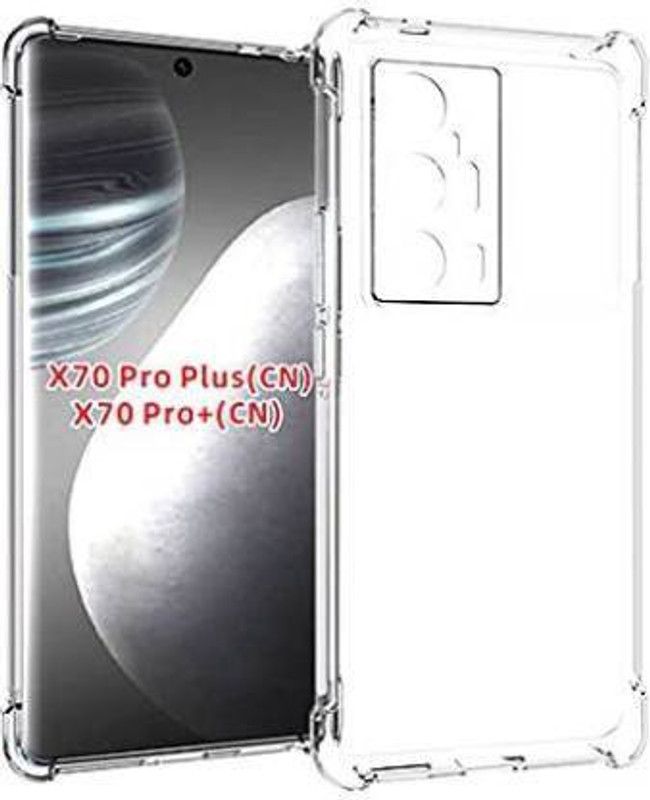 Caseline Back Cover for Vivo X70 Pro Plus  (Transparent, Grip Case, Pack of: 1)