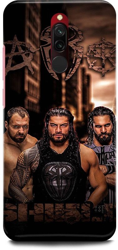 FRONK Back Cover for Redmi 8, M1908C3II, ROMAN, REIGNS, WRESTLER, WWE, SHIELD  (Brown, Hard Case, Pack of: 1)