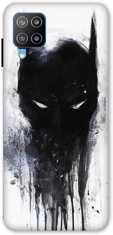 Upshot Back Cover for Samsung Galaxy F12  (Black, White, Grip Case, Silicon, Pack of: 1)