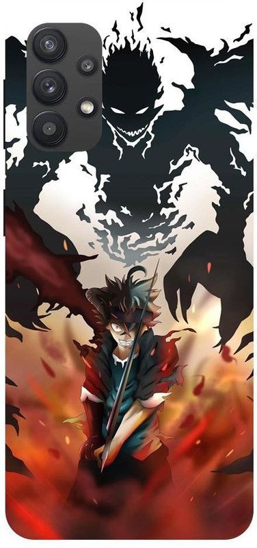 Wall Art Back Cover for SAMSUNG GALAXY M32 (5G) Black Clover, Asta Demon, Asta Devils, Anti Magic Printed  (Multicolor, Dual Protection, Pack of: 1)