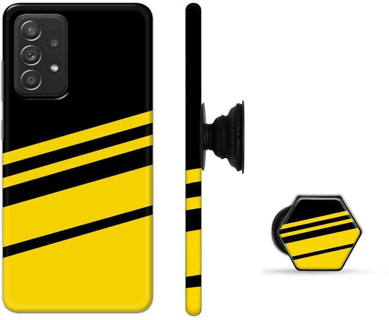 CaseSquad Back Cover for Samsung Galaxy A52, Samsung Galaxy A52s, Samsung Galaxy A52 5G  (Black, Yellow, Pack of: 2)