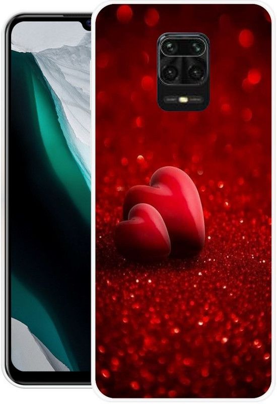Looy Back Cover for Redmi Note 9 Pro Max  (Red, Flexible, Silicon, Pack of: 1)