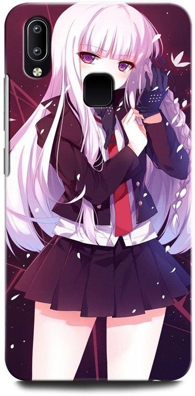 GRAFIQE Back Cover for Vivo Y91 1811/PD1818BF_EX GIRL, WOMEN ARTWORK, ANIME, PRETTY, BEUTY, BALLOON, EYES  (Multicolor, Shock Proof, Pack of: 1)
