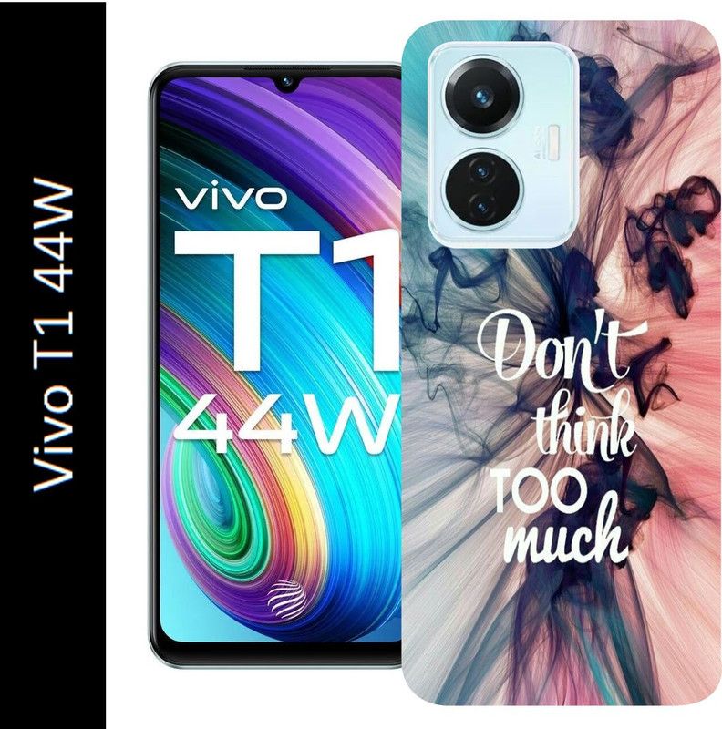 BeauCase Back Cover for Vivo T1 44W  (Multicolor, Grip Case, Silicon, Pack of: 1)