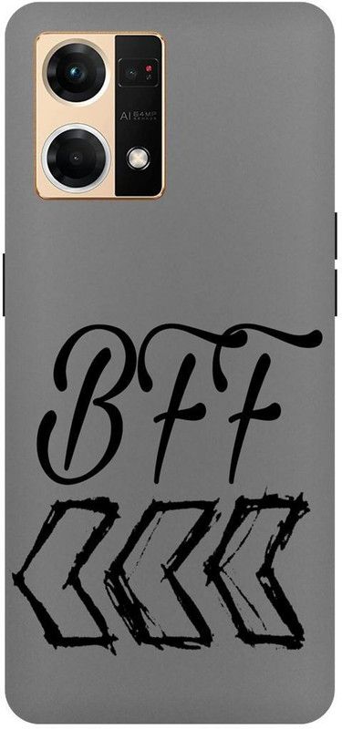 THE NARAYANA COLLECTIONS Back Cover for OPPO RENO 7- CPH2363-BFF,BEST,FRIENDS,FOREVER,LOGO  (Multicolor, Hard Case, Pack of: 1)