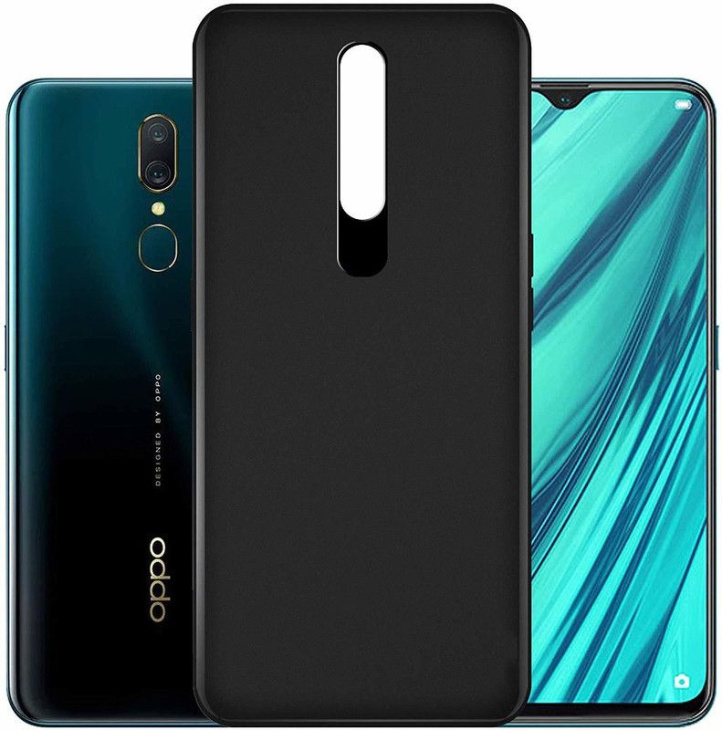 ROYALBASE Back Cover for Oppo F11  (Black, Grip Case)