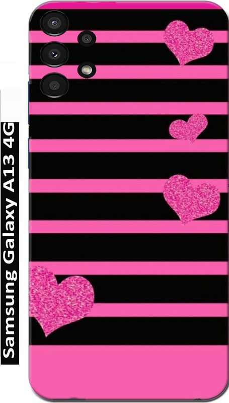 BIVAX Back Cover for SAMSUNG GALAXY A13 4G  (Black, White, Grip Case, Silicon, Pack of: 1)