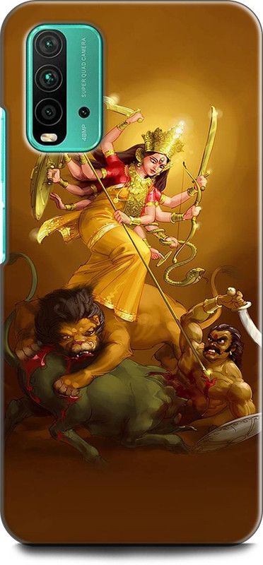 KEYCENT Back Cover for REDMI 9 Power DURGA MAA, MAA DURGA, GOD  (Multicolor, Pack of: 1)