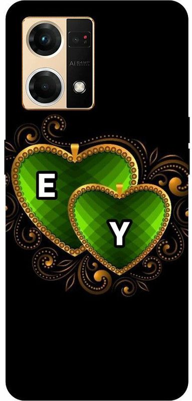 ThePrintlink Back Cover for Oppo F21s Pro, CPH2461, E Y, E LOVE Y, E Y NAME, E Y ALPHABET, LOVE  (Multicolor, Shock Proof, Pack of: 1)
