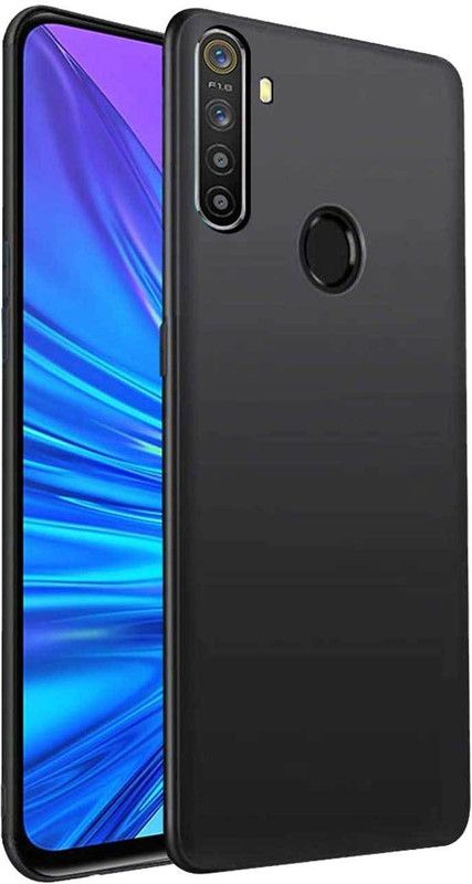 RRTBZ Back Cover for Realme 5, Realme 5s, Realme 5i  (Black, Pack of: 1)