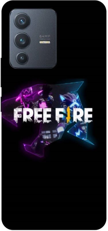 UMPRINT Back Cover for Vivo V23 5G/V2130, Free Fire Game Printed Back Cover  (Multicolor, Shock Proof, Pack of: 1)