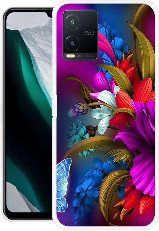 Yuphoria Back Cover for Vivo T1X  (Multicolor, Grip Case, Silicon, Pack of: 1)