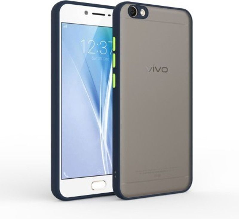 Cermarise Back Cover for Vivo V5  (Blue, Camera Bump Protector, Pack of: 1)