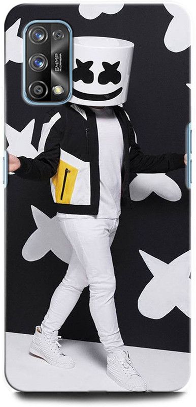 INTELLIZE Back Cover for Realme 7 Pro RMX2170 MARSHMELLO, DJ, EDM, MUSIC, SMILEY, FUNNY  (Multicolor, Hard Case, Pack of: 1)