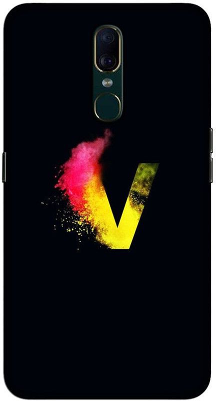 CROKIAN Back Cover for Oppo F11 V letter Back Cover  (Multicolor, Hard Case, Pack of: 1)
