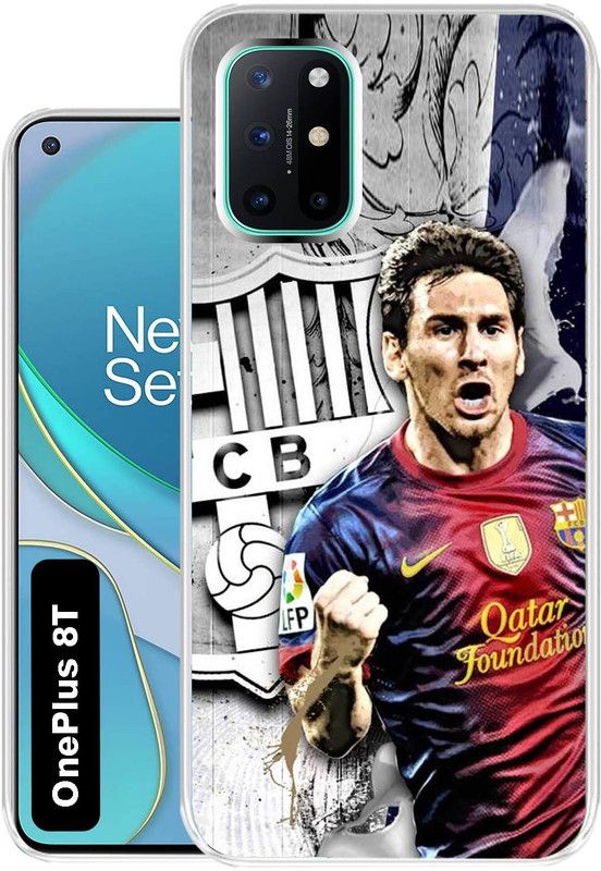 Case Club Back Cover for OnePlus 8T  (Silver, Grip Case, Silicon, Pack of: 1)