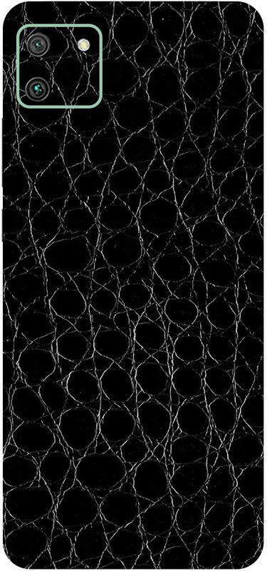 Scratchgard Realme C20 (Back + Side +Camera) Mobile Skin  (Honey Comb Crocodile Black)
