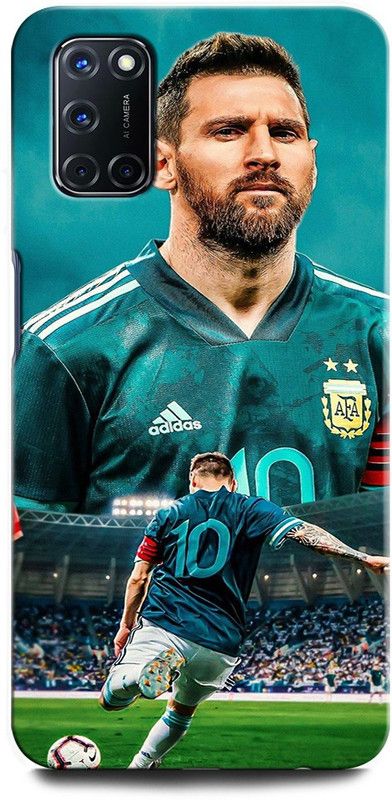 ORBIQE Back Cover for OPPO A52 2061 MESSI, LIONE MESSI, FOTBALL, MESSI 10, BARCELONA, SPORTS  (Multicolor, Hard Case, Pack of: 1)