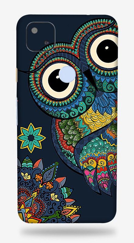 BUGGU Google Pixel 4a Mobile Skin  (Ultra Super Baby Owl Skin With High Matte Finish., Mobile Skin (Back+Side+Camera))