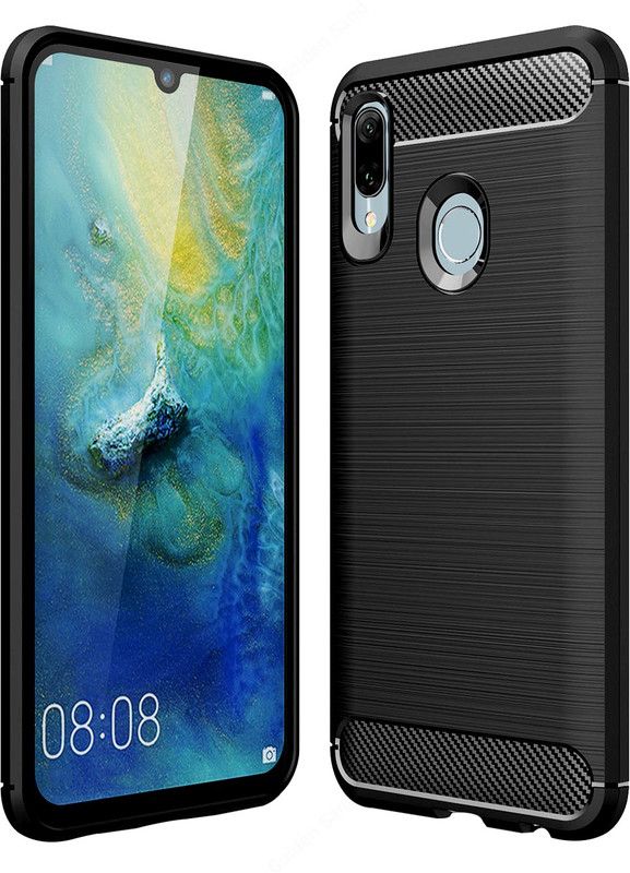 Golden Sand Back Cover for Honor 10 Lite  (Black, Shock Proof, Pack of: 1)