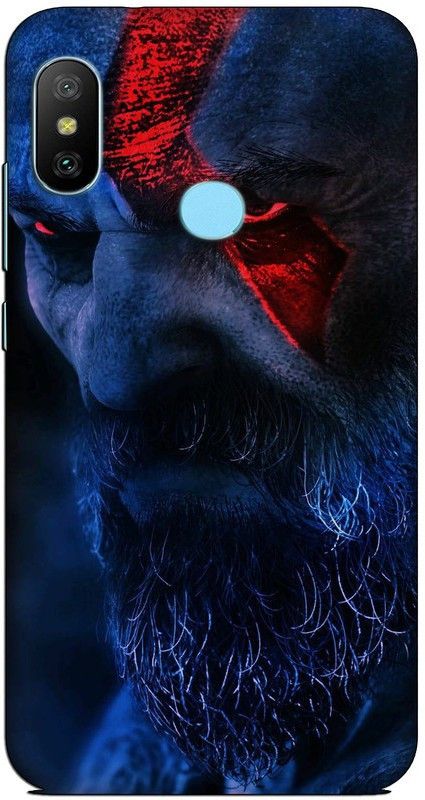 CROKIAN Back Cover for Redmi 6 Pro God of war Back Cover  (Multicolor, Hard Case, Pack of: 1)