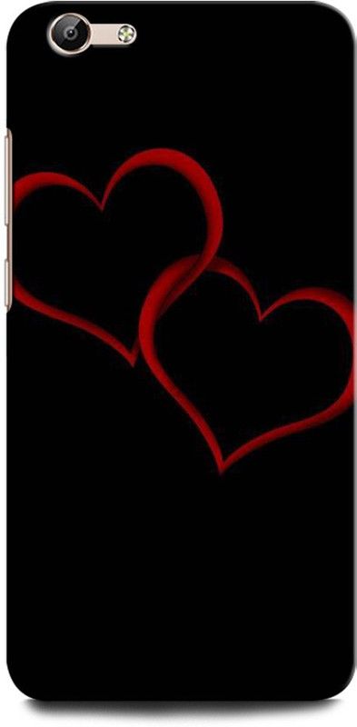 GRAFIQE Back Cover for Vivo Y66/ Vivo Y67 1609 LOVE, HEART, BLACK, COUPLE  (Multicolor, Shock Proof, Pack of: 1)
