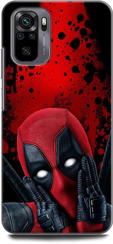 INDICRAFT Back Cover for REDMI Note 10S  (Red, Black, Dual Protection, Pack of: 1)