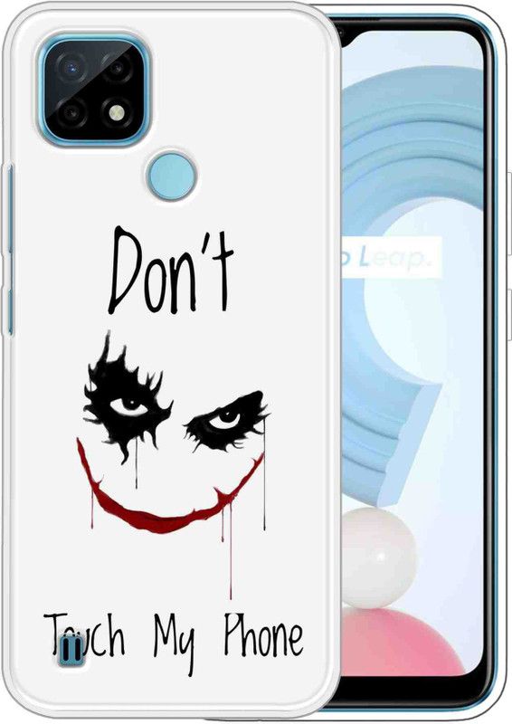Vascase Back Cover for Realme C21Y  (Black, White, Dual Protection, Silicon, Pack of: 1)