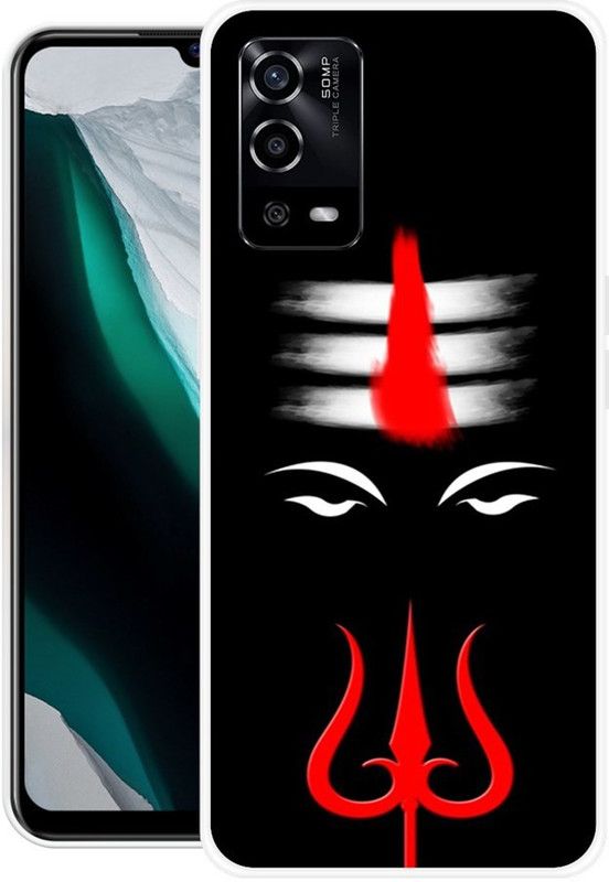 SUPER CASE Back Cover for Oppo A55 4G  (Black, Red, Grip Case, Silicon)