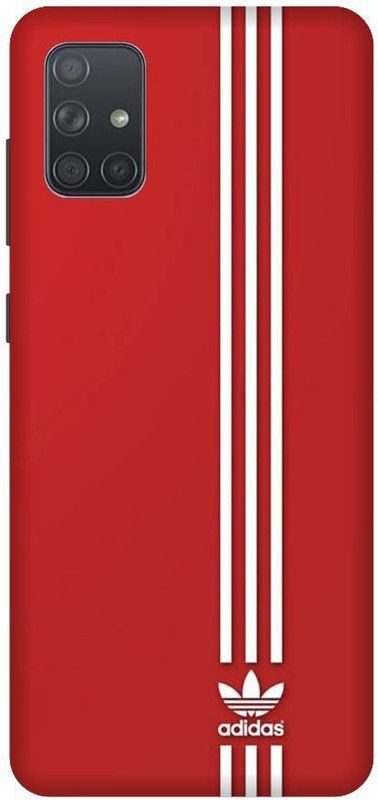 artocus Back Cover for Samsung Galaxy A71, Samsung Galaxy A71 Adidas red Printed Back Cover  (Multicolor, Hard Case, Pack of: 1)