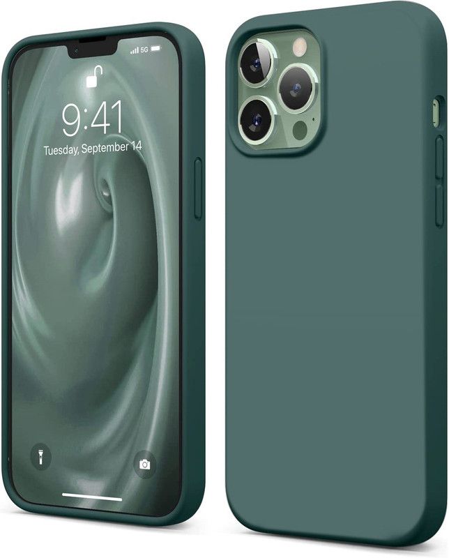 capo Back Cover for Apple iPhone 13 Pro  (Green, Flexible, Silicon, Pack of: 1)