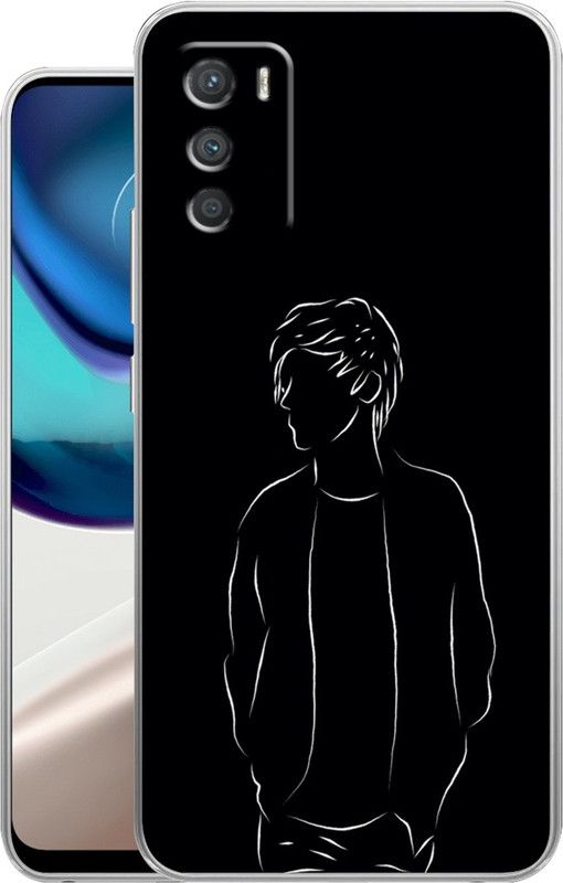 Selfless Back Cover for Motorolo G42  (Black, Silicon, Pack of: 1)