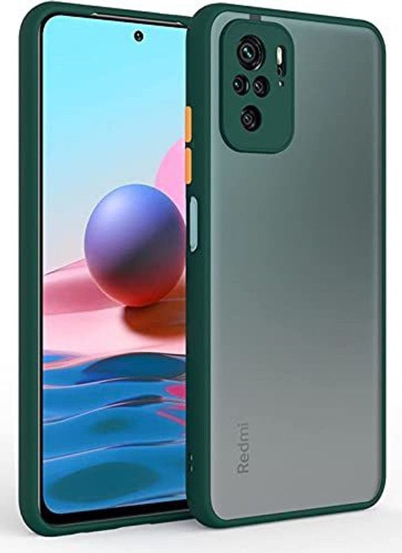 Bluei Back Cover for MI Note 10  (Green, Shock Proof, Silicon)