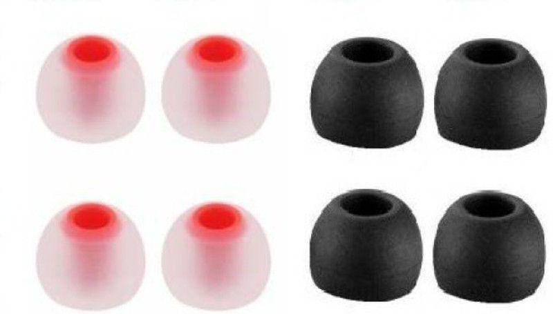 THE DARK NIGHT XBOLT Soft Silicone Rubber Earbuds Tips Eartips Earpads... In The Ear Headphone Cushion  (Pack of 1, Multicolor)