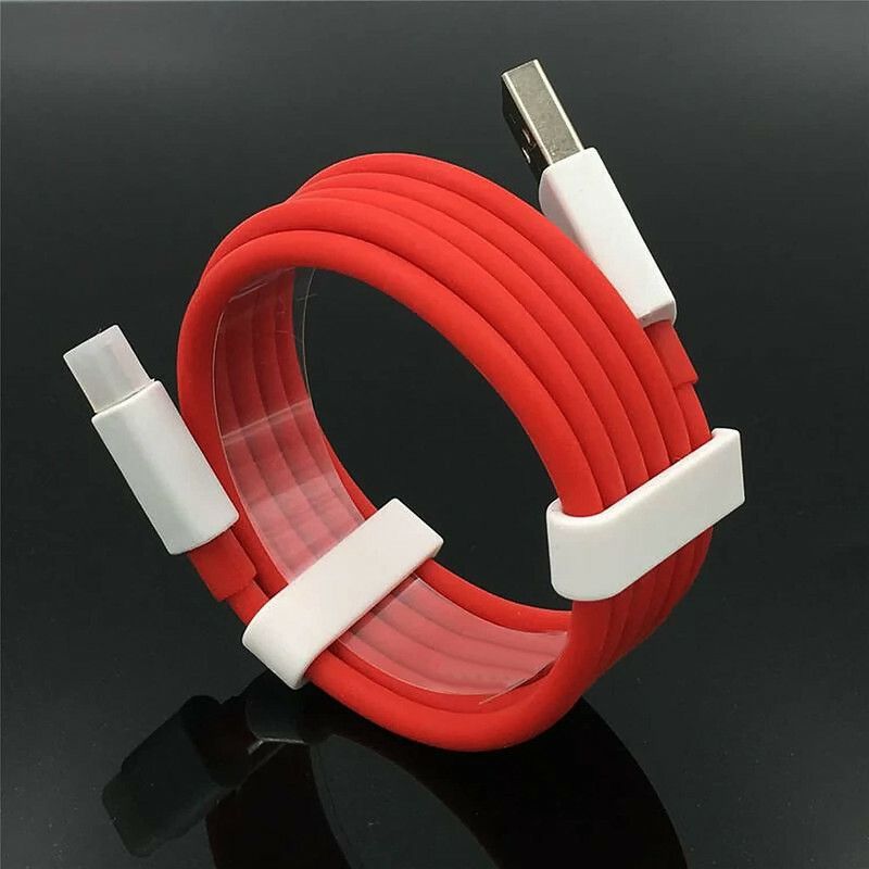 DEZYON USB Type C Cable 6.5 A 1.00105999999998 m Copper Braiding For Realme 5 Pro| Realme 7 Pro| Realme X2 Pro| Realme 6| Realme 7| Realme 8  (Compatible with 6a data cable type c, Red, One Cable)