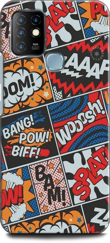 WallCraft Back Cover for Infinix Hot 10 BOOM, LOGOS, COLORFULL, CARTOON, ART  (Multicolor, Dual Protection, Pack of: 1)