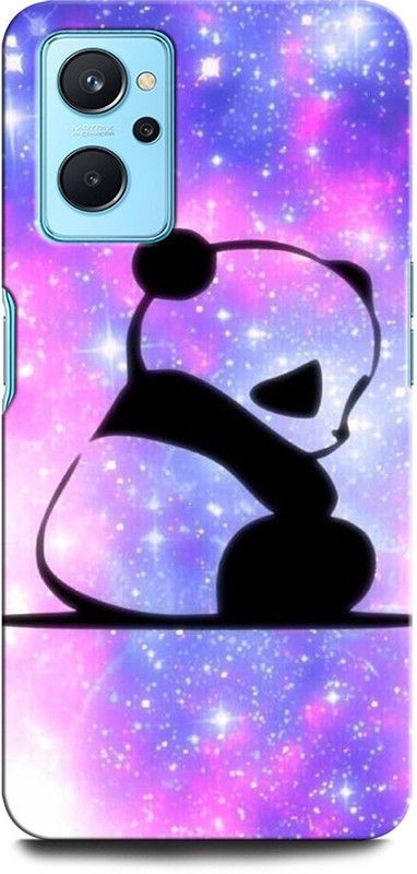 ORBIQE Back Cover for Realme 9i PANDA, LOVE, BEAR, AMOR, ANIMATION HEART  (Multicolor, Hard Case)
