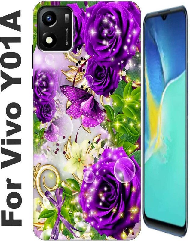 RDcon Back Cover for Vivo Y01A 2782  (White, Shock Proof, Silicon, Pack of: 1)