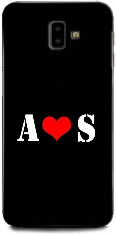 Afterglow Back Cover for SAMSUNG Galaxy J6 Plus A S, A LOVES S, NAME, LETTER, ALPHABET, AS LOVE, HART  (Multicolor, Shock Proof, Pack of: 1)