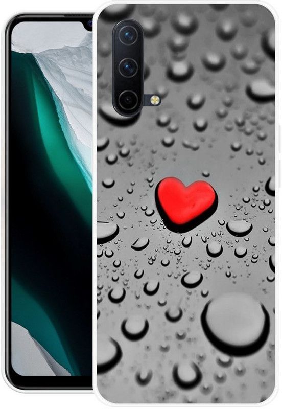 Krtagy Back Cover for OnePlus Nord CE 5G  (Grey, Red, Dual Protection, Silicon)