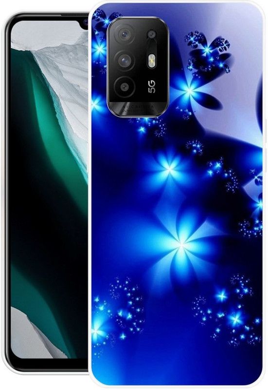 BAILAN Back Cover for OPPO F19 Pro Plus  (Blue, Grip Case, Silicon)