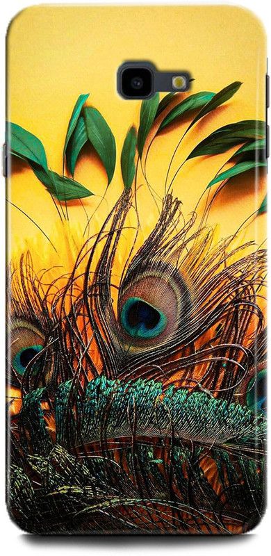 Afterglow Back Cover for SAMSUNG Galaxy J4 Plus MOR PANKH, KRISHNA JI, KANHA, PEACOCK FEATHER, FEATHER  (Multicolor, Shock Proof, Pack of: 1)