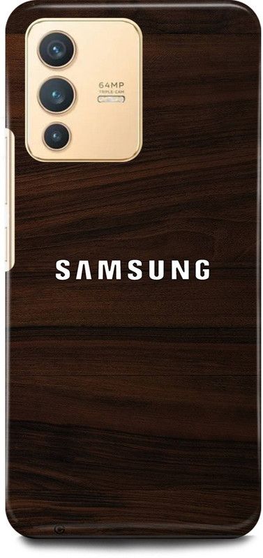 FIKORA Back Cover for Vivo V23 5G , V2130, SAMSUNG, SIGN, LOGO, EMBLEM  (Brown, Hard Case, Pack of: 1)