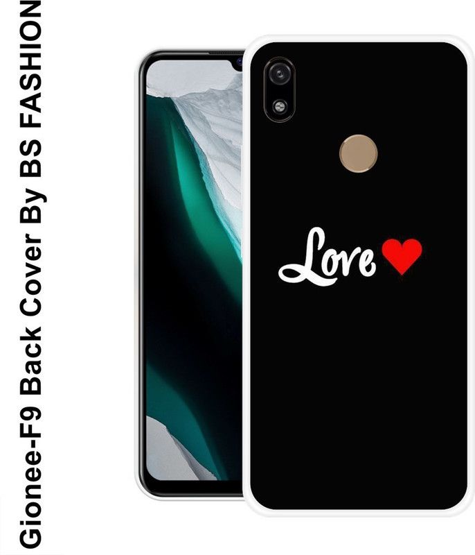 BSRAJ Back Cover for Gionee F9  (Black, White, Grip Case, Silicon)